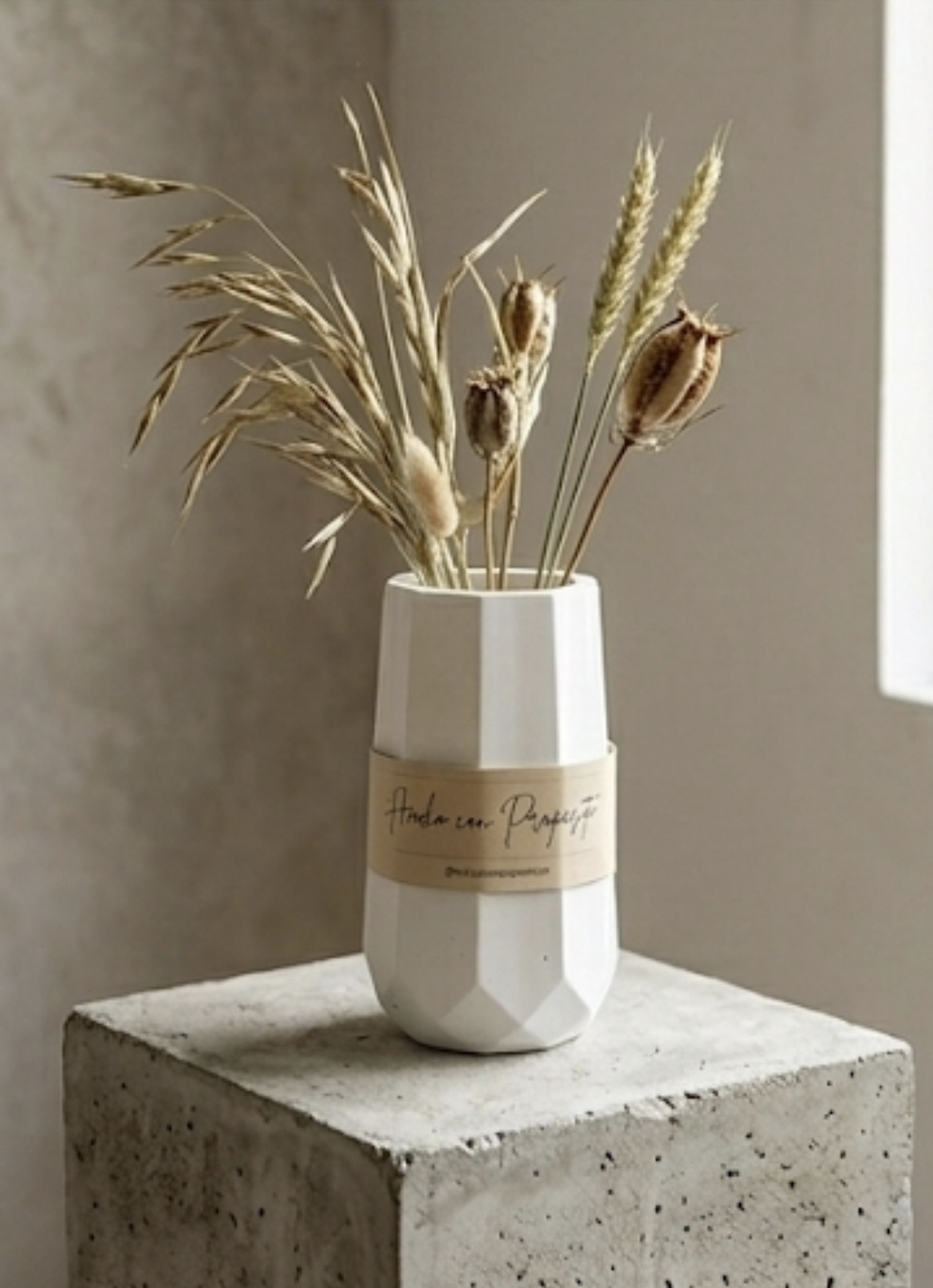 Florero geométrico pequeño estilo nórdico